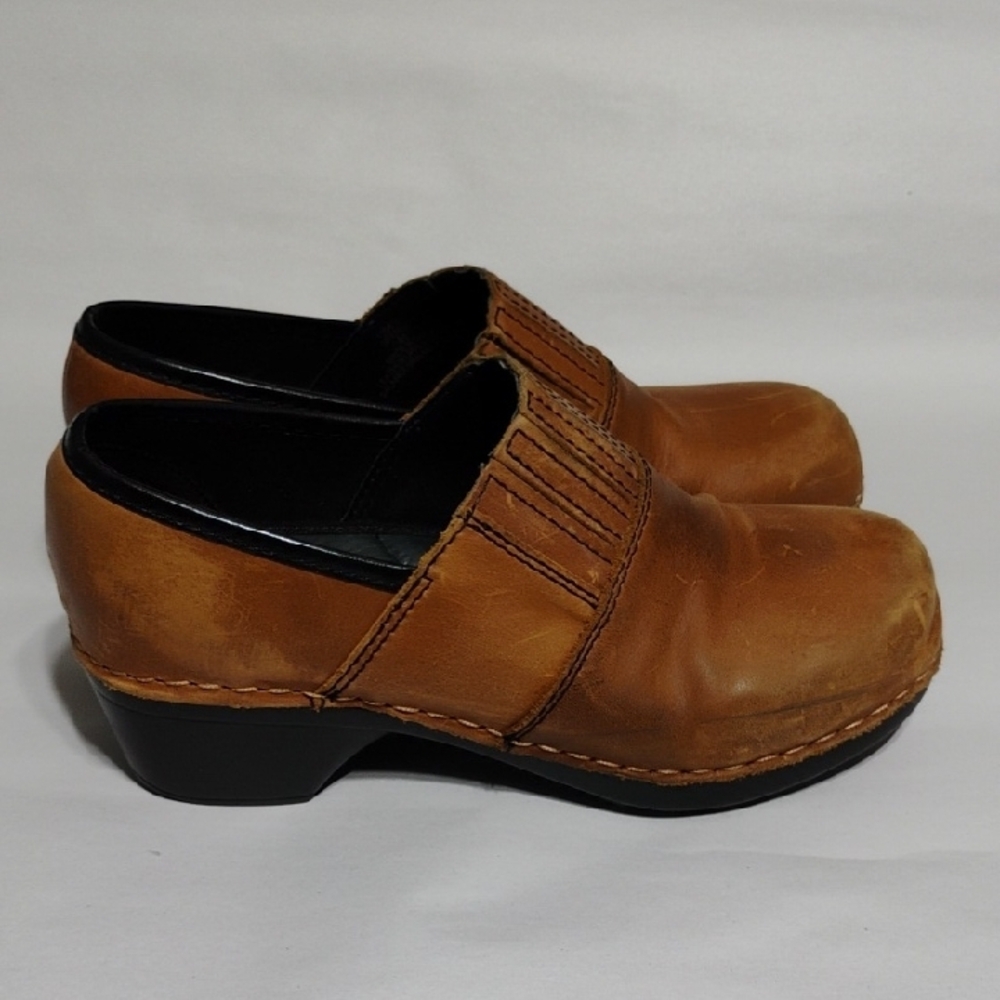 Bjorndal Tan Leather Women's Mules (A-77) - Picture 4 of 8